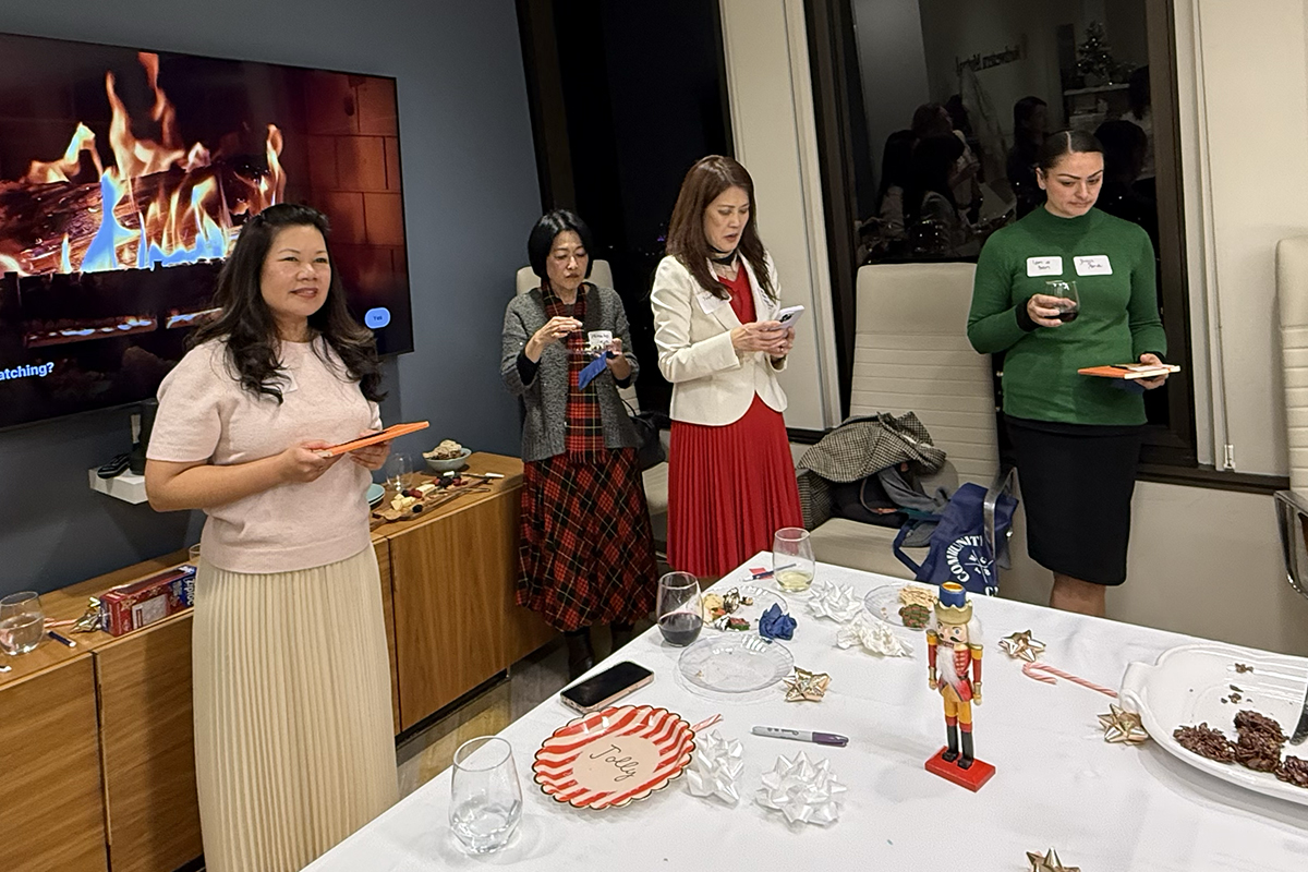 women at cookie exchange women at cookie exchange